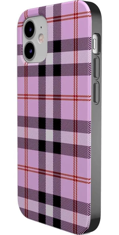 Bestseller As if! | Light Purple Plaid Case  Stylish & Comfortable