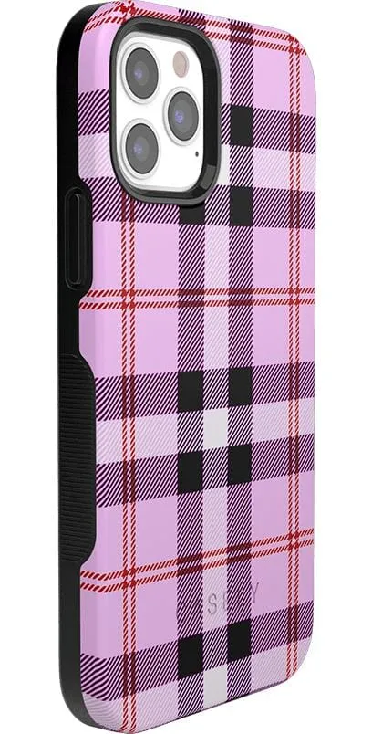 Bestseller As if! | Light Purple Plaid Case  Stylish & Comfortable