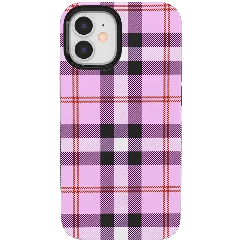 Bestseller As if! | Light Purple Plaid Case  Stylish & Comfortable