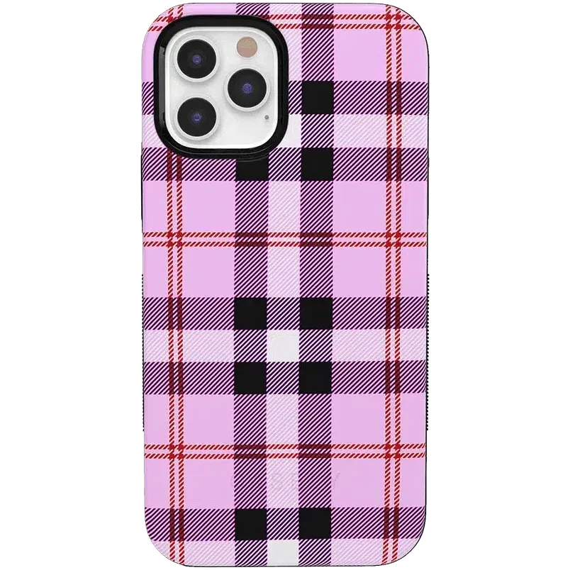 Bestseller As if! | Light Purple Plaid Case  Stylish & Comfortable
