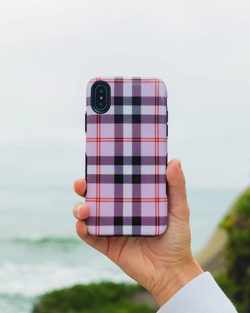 Bestseller As if! | Light Purple Plaid Case  Stylish & Comfortable