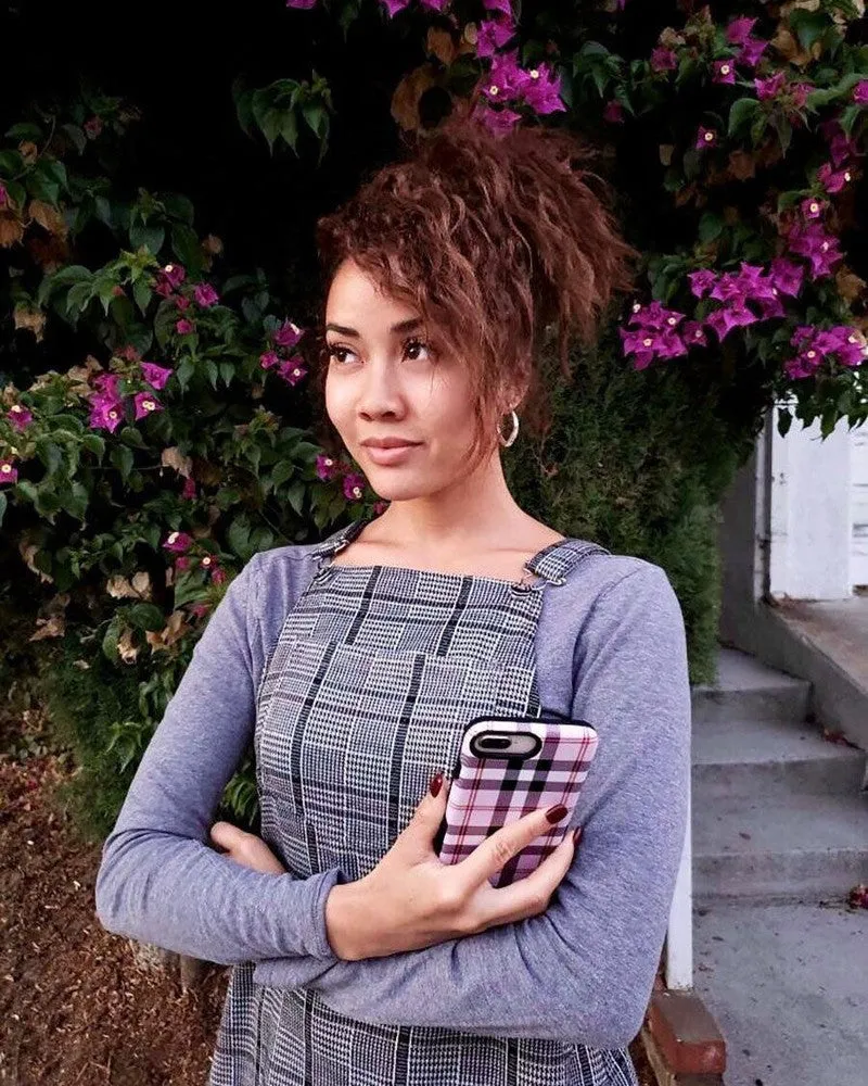 Bestseller As if! | Light Purple Plaid Case  Stylish & Comfortable