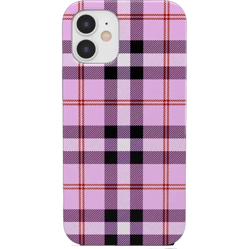 Bestseller As if! | Light Purple Plaid Case  Stylish & Comfortable