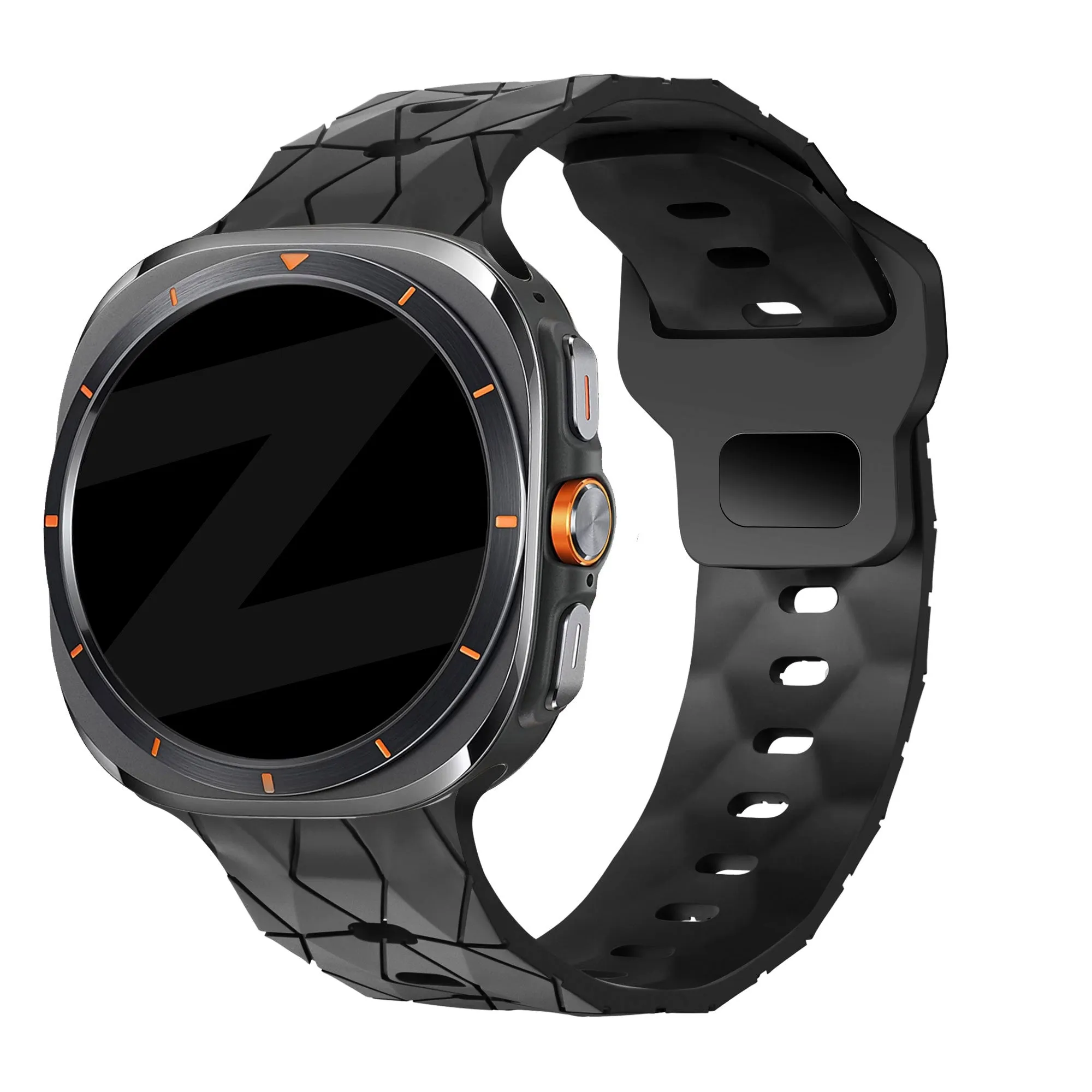 Bestseller Bandz Samsung Galaxy Watch Ultra Silicone Strap 'Hexagons' (Black)  Today Only!