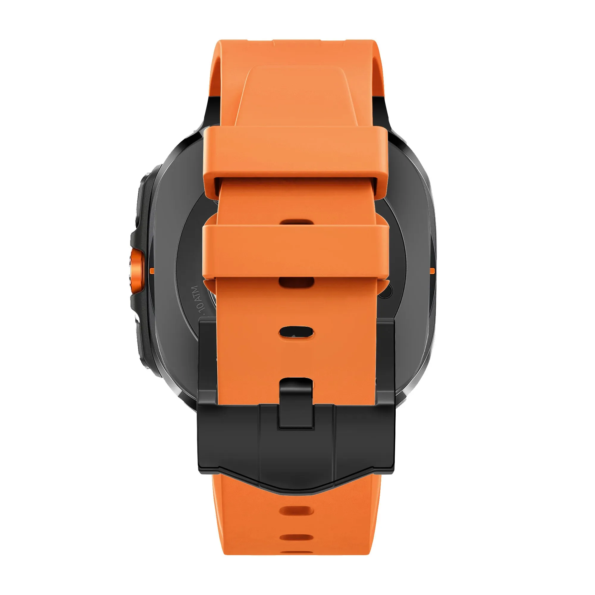 Bestseller Bandz Samsung Galaxy Watch Ultra Silicone Strap 'Luxe Liquid' (Orange with Black)  Almost Sold Out!