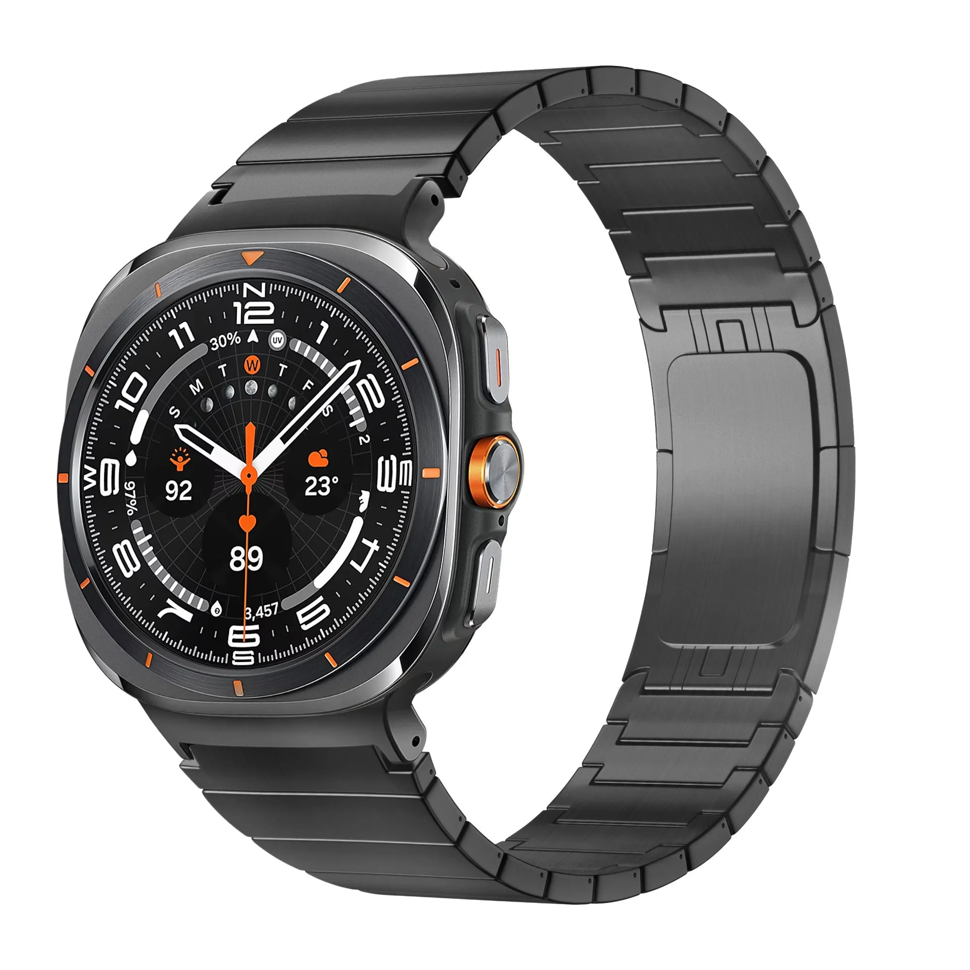 Bestseller Bandz Samsung Galaxy Watch Ultra Titanium Strap 'One Bead' (Black)  Almost Gone!