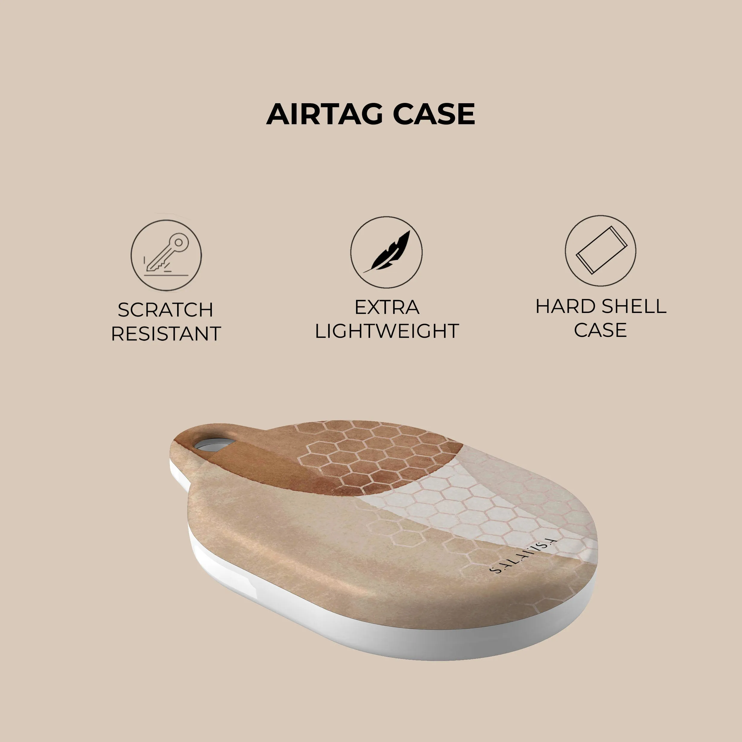 Bestseller Beige Aesthetic AirTag Holder  Today Only!