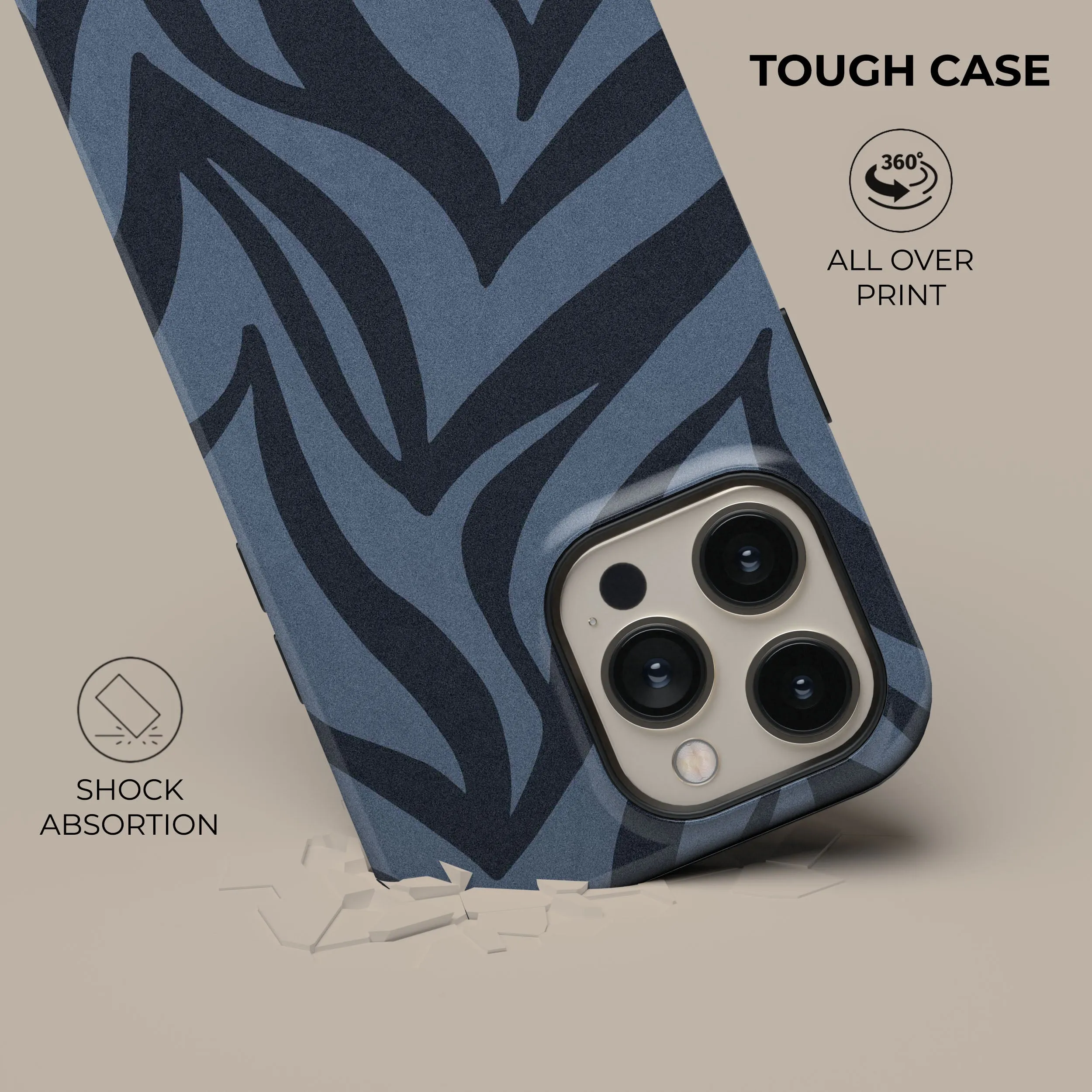 Bestseller Blue Zebra Phone Case  Last Few Pieces!
