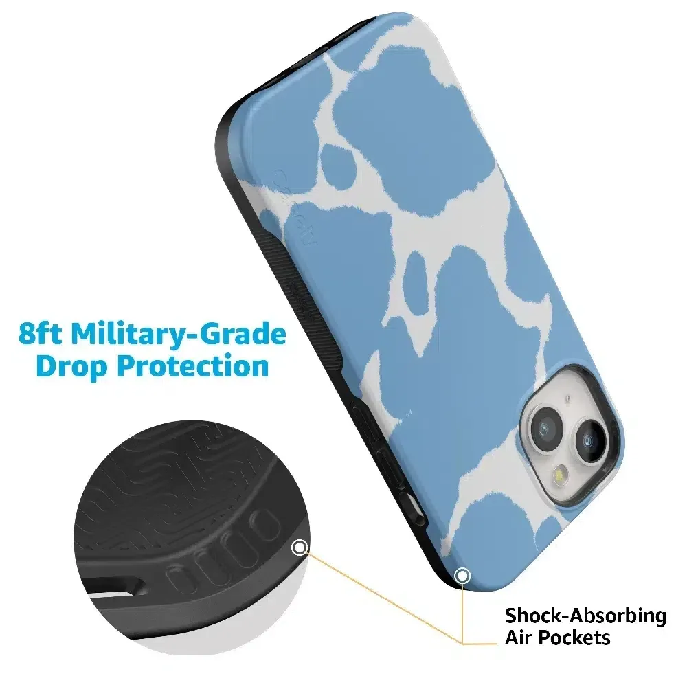 Bestseller Current MOOd | Light Blue Cow Print Case  Going Fast!
