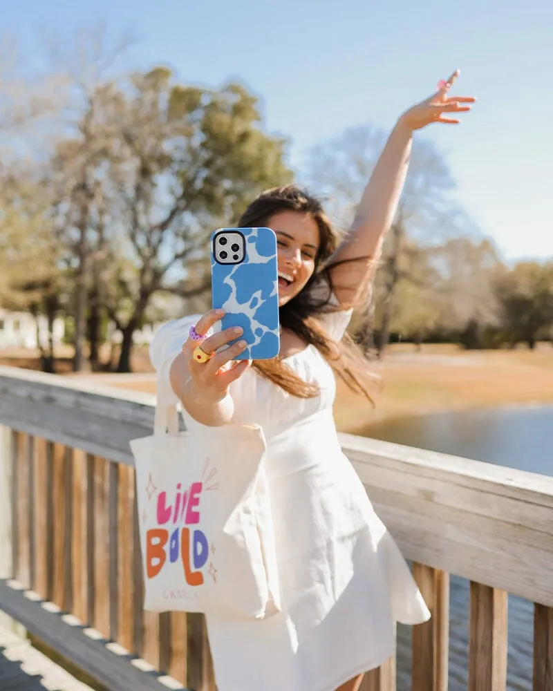 Bestseller Current MOOd | Light Blue Cow Print Case  Going Fast!