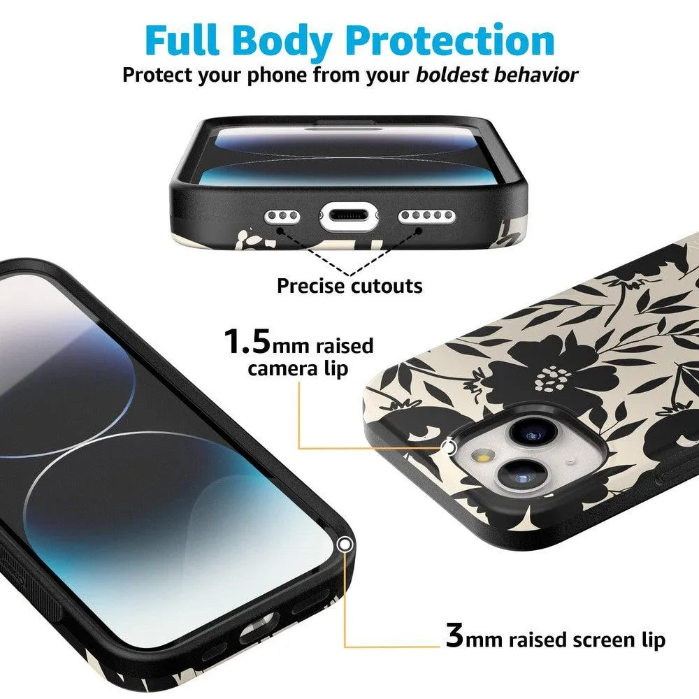 Bestseller Dark Fantasy | Contrast Floral Case  Last Few Pieces!