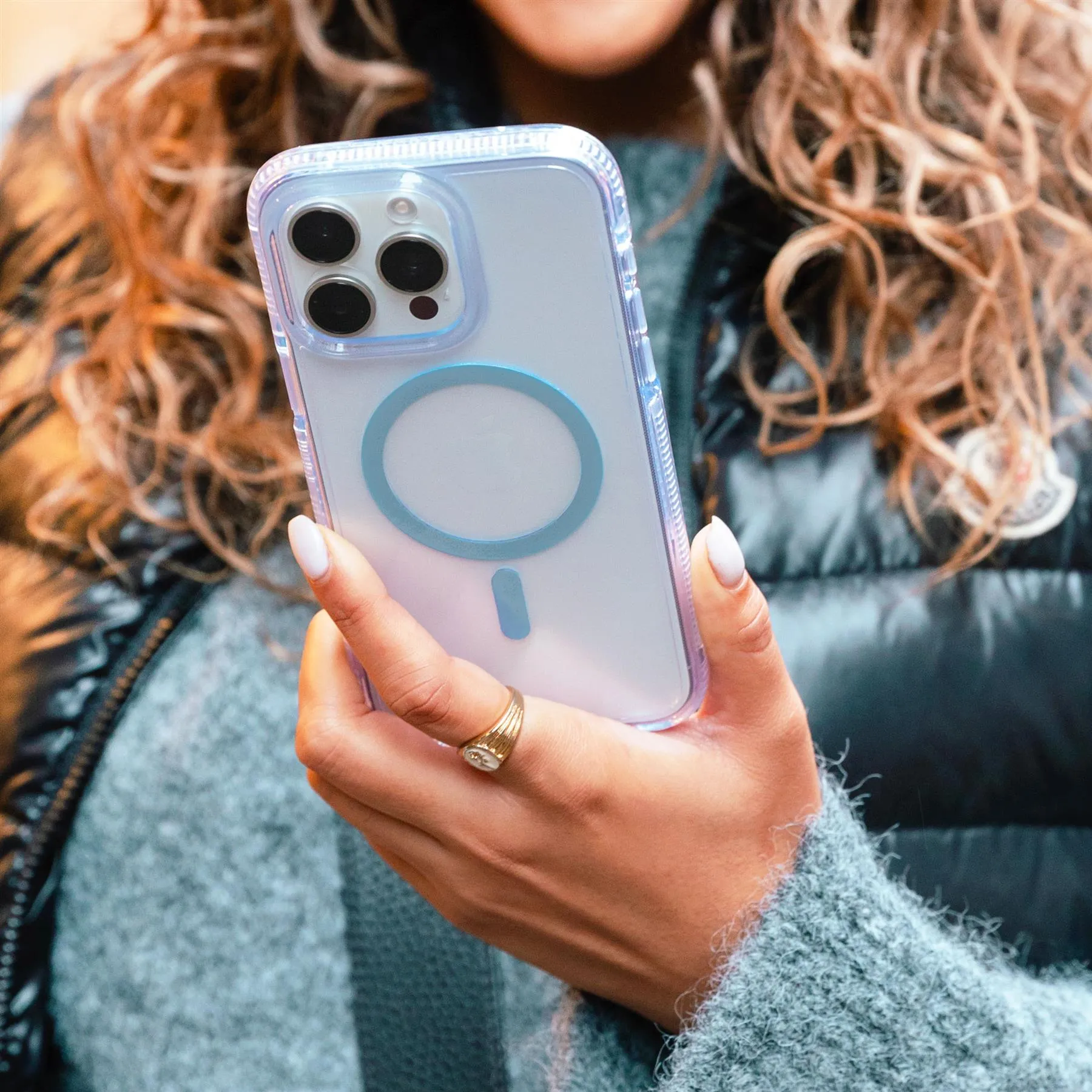 Bestseller FlexQuartz - Apple iPhone 15 Pro Max Case MagSafe Compatible - Blue  Today Only!