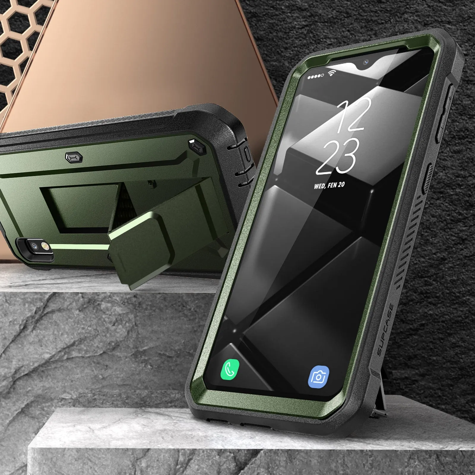 Bestseller Galaxy A10e Unicorn Beetle Pro Rugged Holster Case-Dark Green  Today Only!