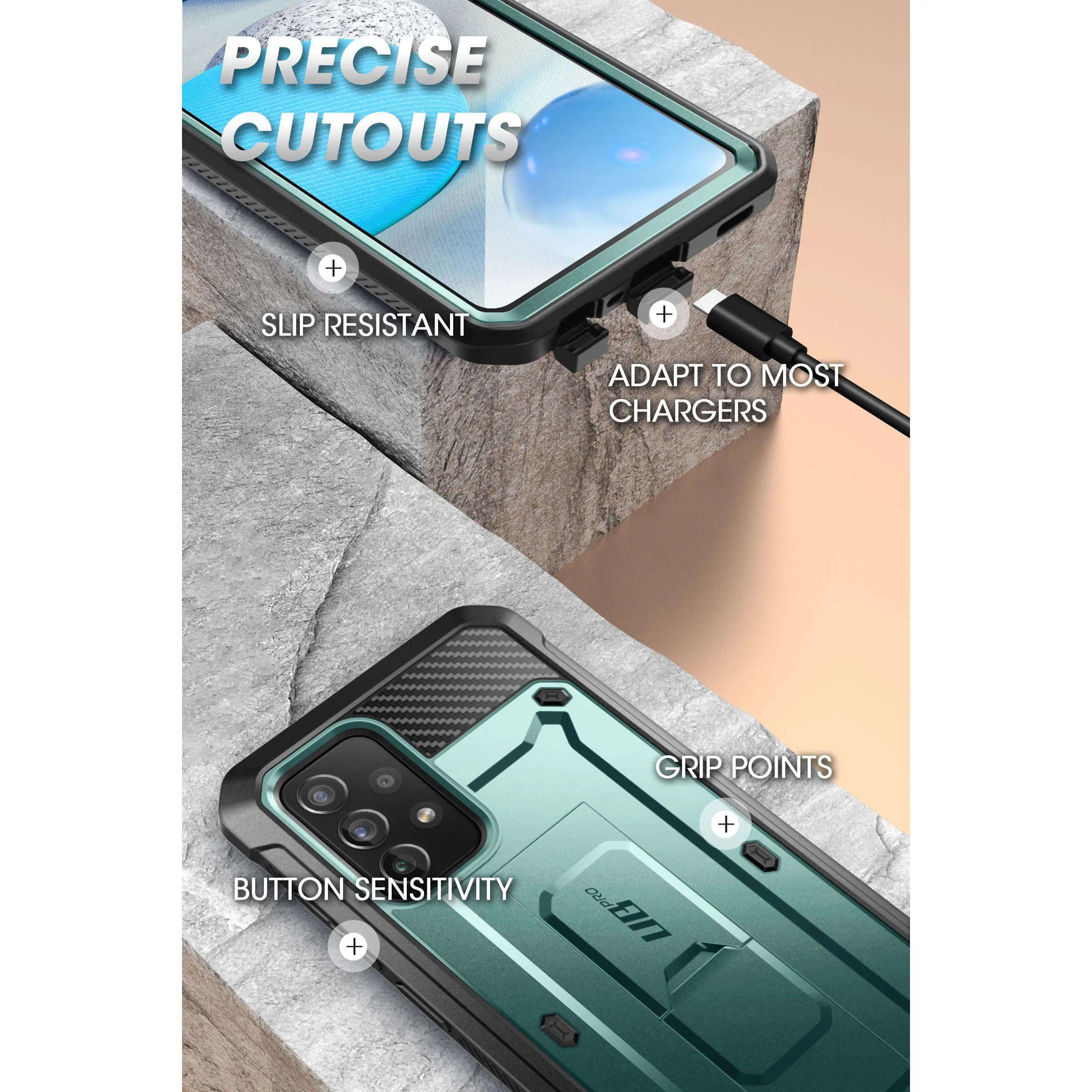 Bestseller Galaxy A53 Unicorn Beetle PRO Rugged Holster Case-Seafoam  Almost Sold Out!