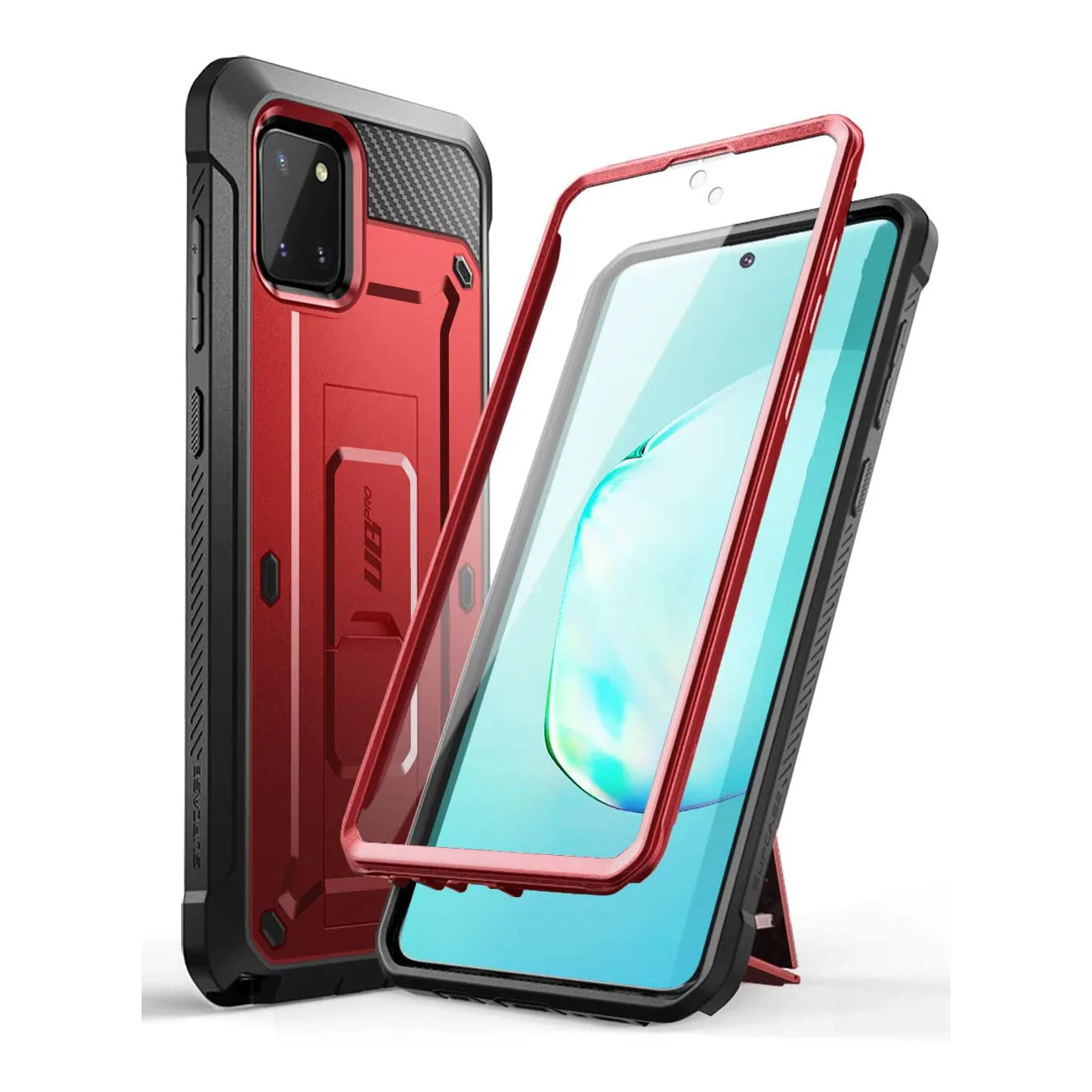 Bestseller Galaxy Note10 Lite Unicorn Beetle Pro Rugged Holster Case-Metallic Red  Limited Release!