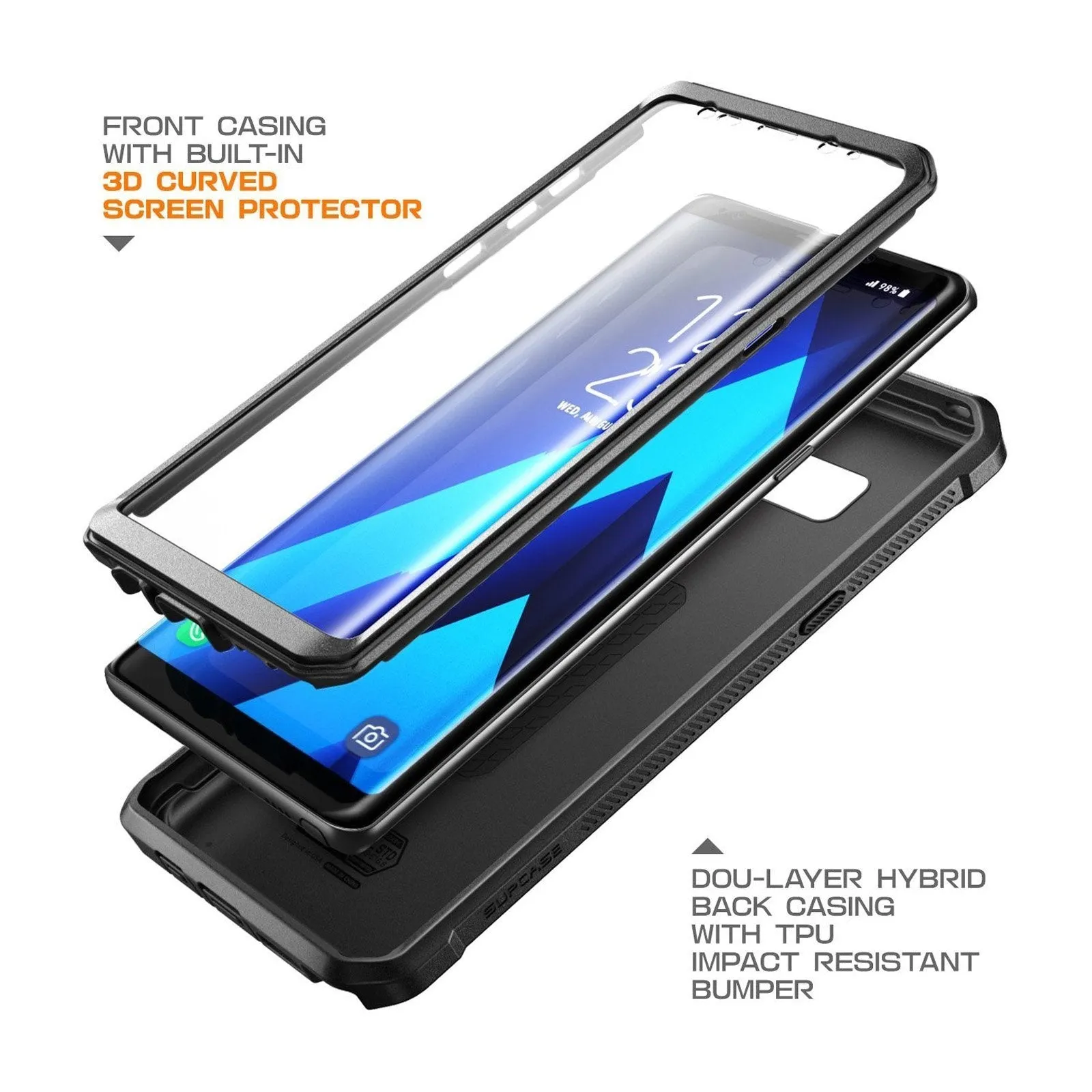 Bestseller Galaxy Note8 Unicorn Beetle Pro Full Body Rugged Holster Case-Black  Going Fast!