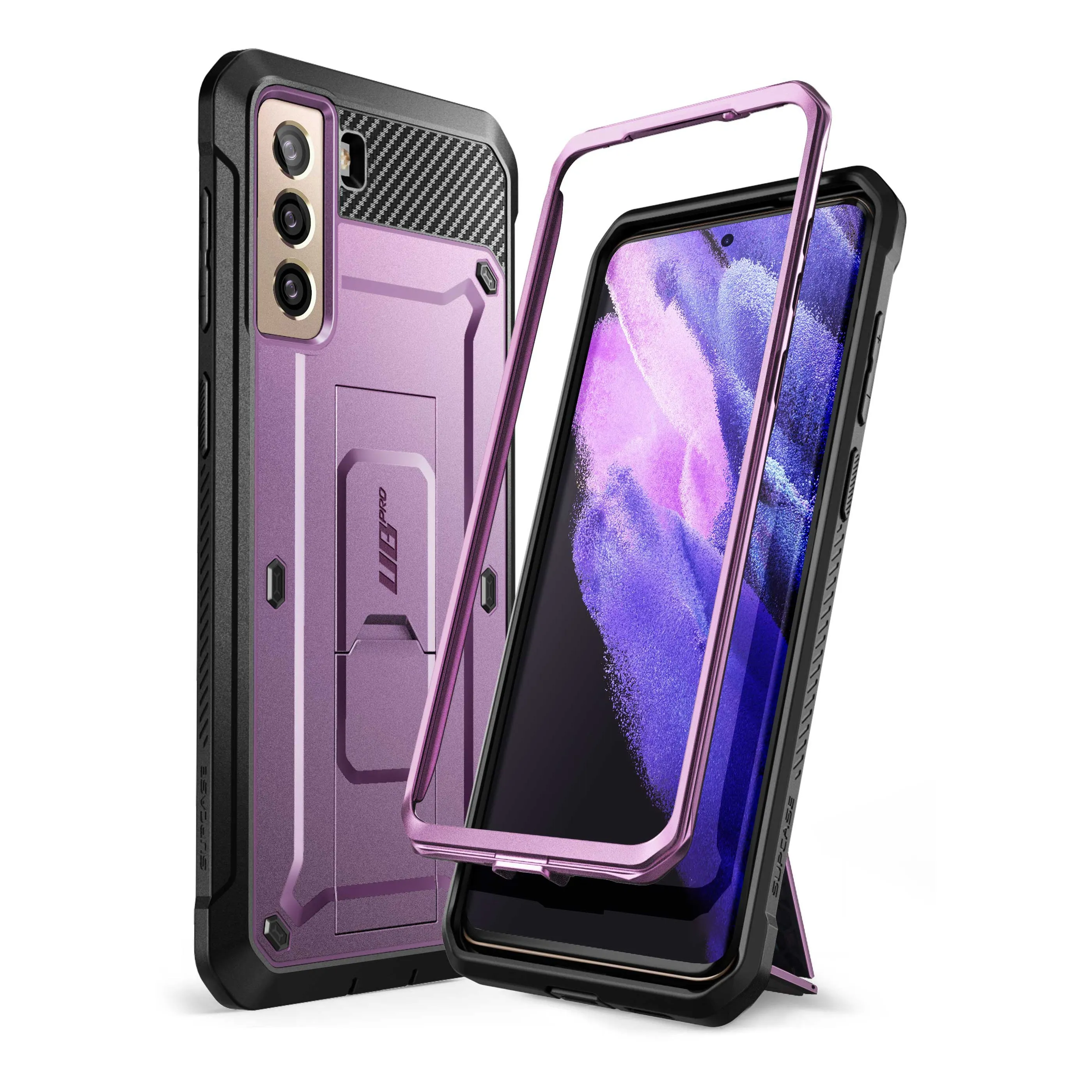 Bestseller Galaxy S21 Unicorn Beetle Pro Rugged Case-Metallic Purple  Last Few Pieces!