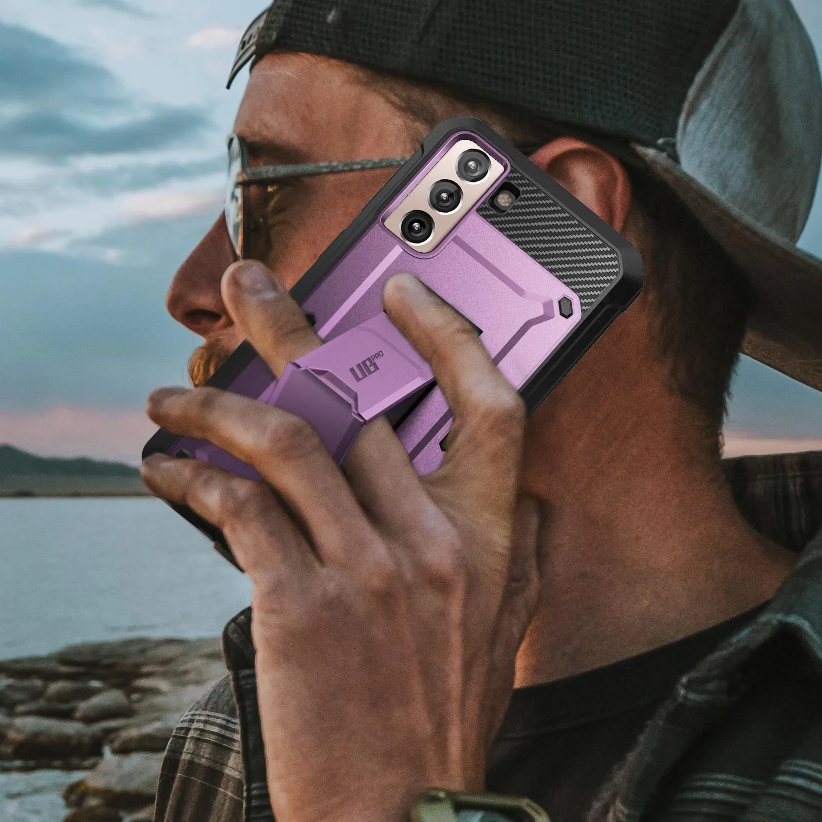 Bestseller Galaxy S21 Unicorn Beetle Pro Rugged Case-Metallic Purple  Last Few Pieces!