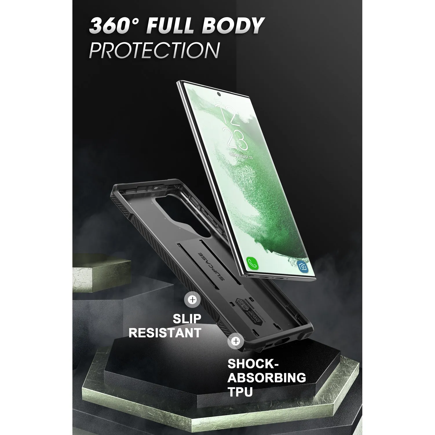 Bestseller Galaxy S23 Ultra Unicorn Beetle Case-Dark Green  Stylish & Comfortable