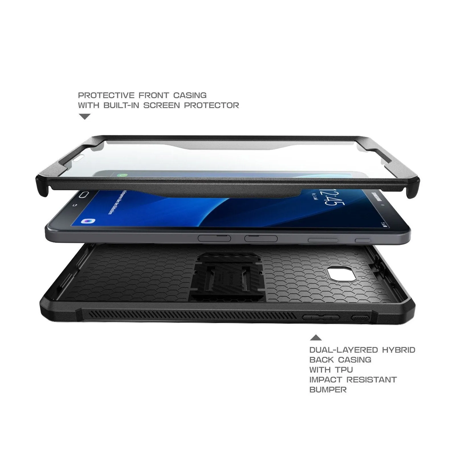 Bestseller Galaxy Tab A 10.1 inch (2016) Unicorn Beetle Pro Full-Body Protective Case-Black  Almost Gone!