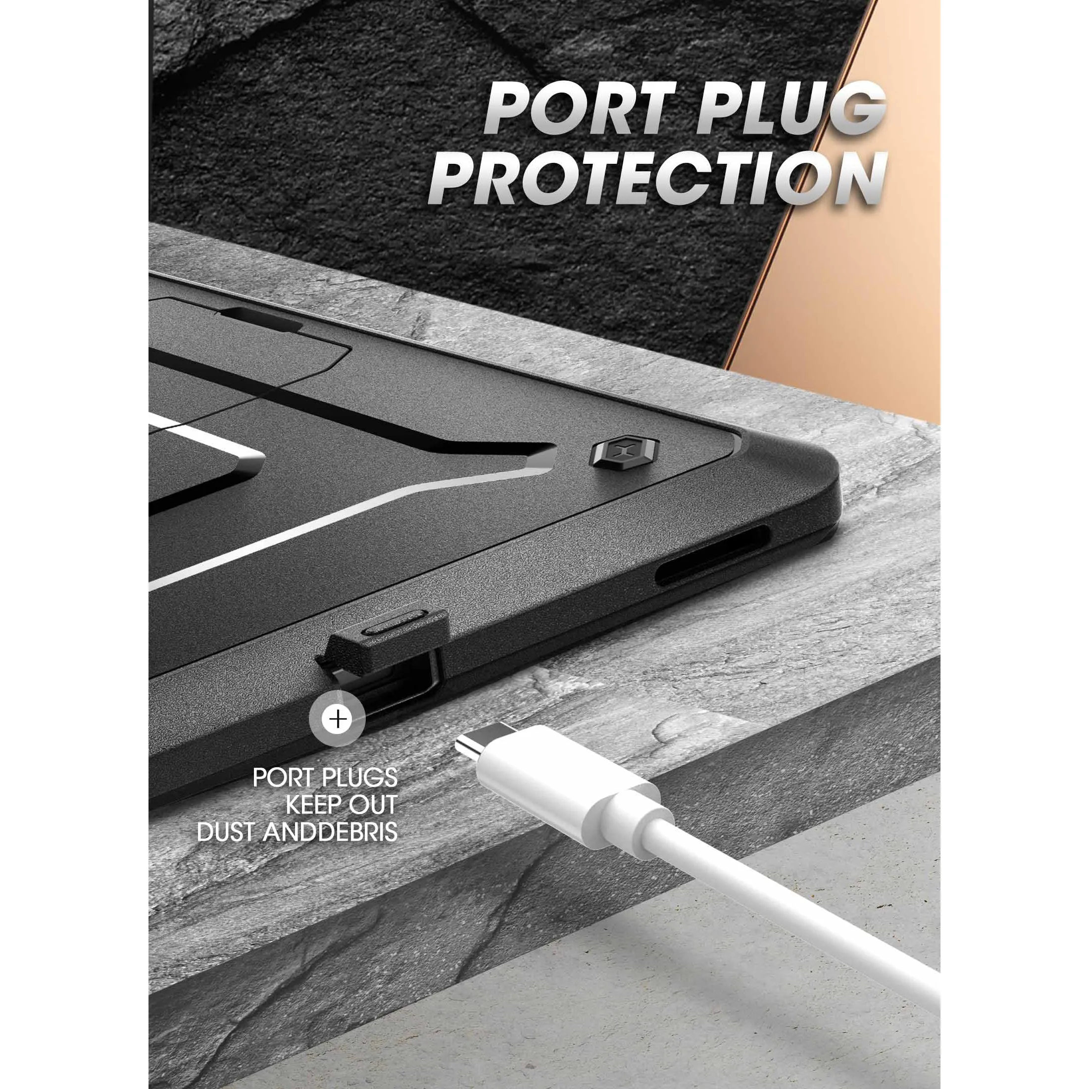 Bestseller Galaxy Tab S9  12.4 inch (2023) Unicorn Beetle PRO Rugged Case-Black  Limited Release!