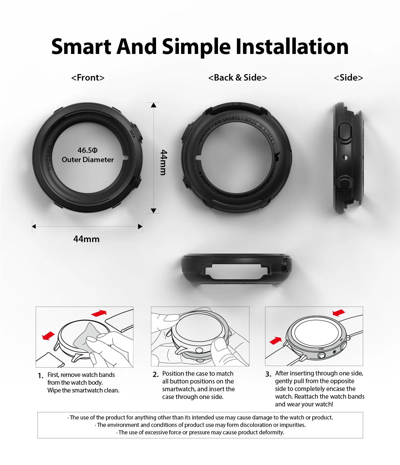 Bestseller Galaxy Watch Active 2 44mm Case | Air Sports [2 Pack]  Ends Soon!