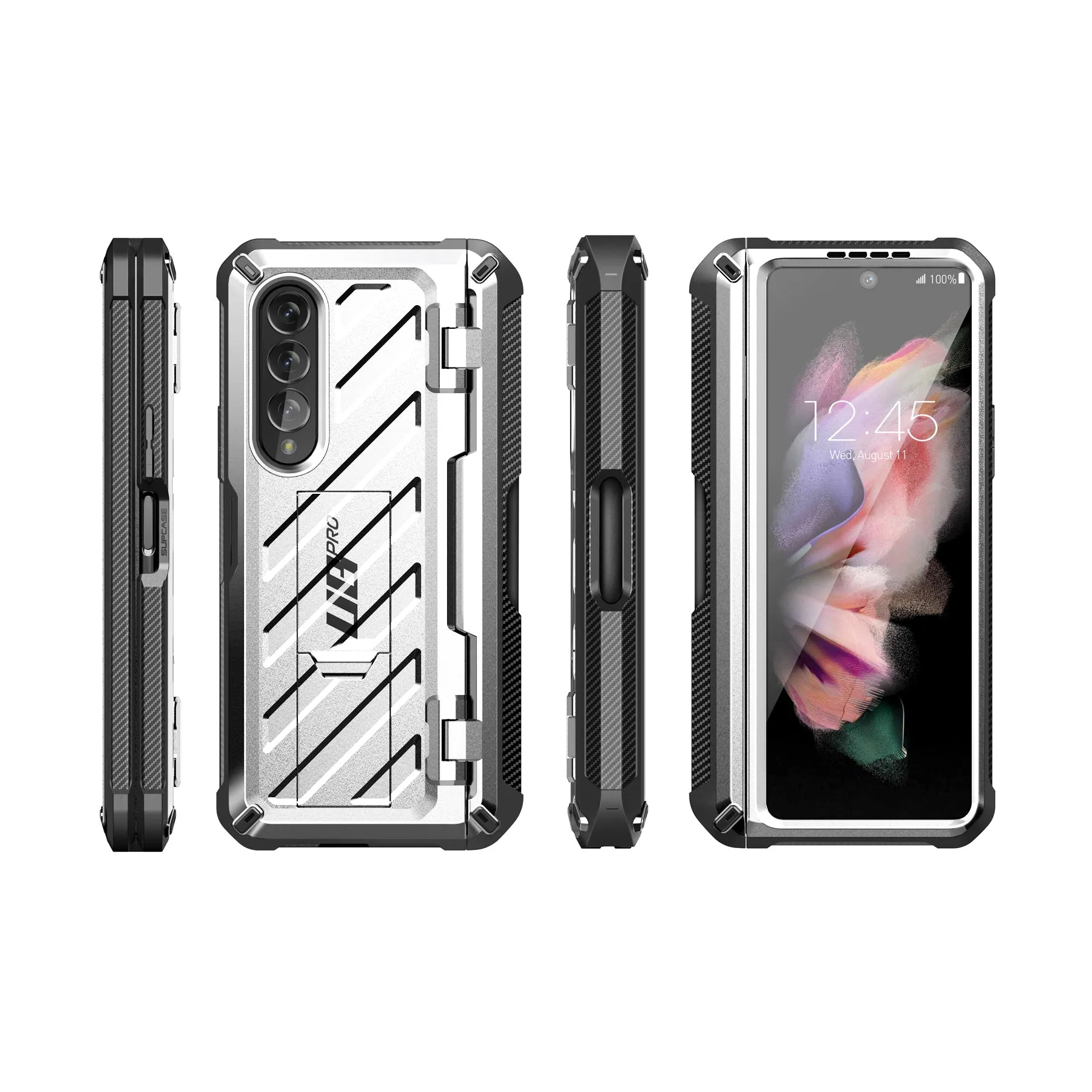 Bestseller Galaxy Z Fold3 Unicorn Beetle PRO Rugged Case with S-Pen Holder-Silver  Dont Miss Out!