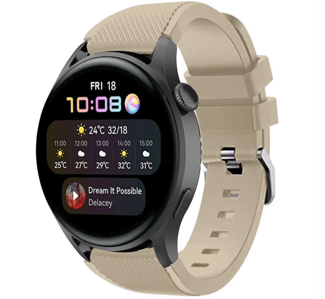 Bestseller Huawei Watch 3 (Pro) Silicone Strap (Beige)  Stylish & Comfortable
