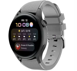 Bestseller Huawei Watch 3 (Pro) Silicone Strap with Buckle (Grey)  Limited Release!