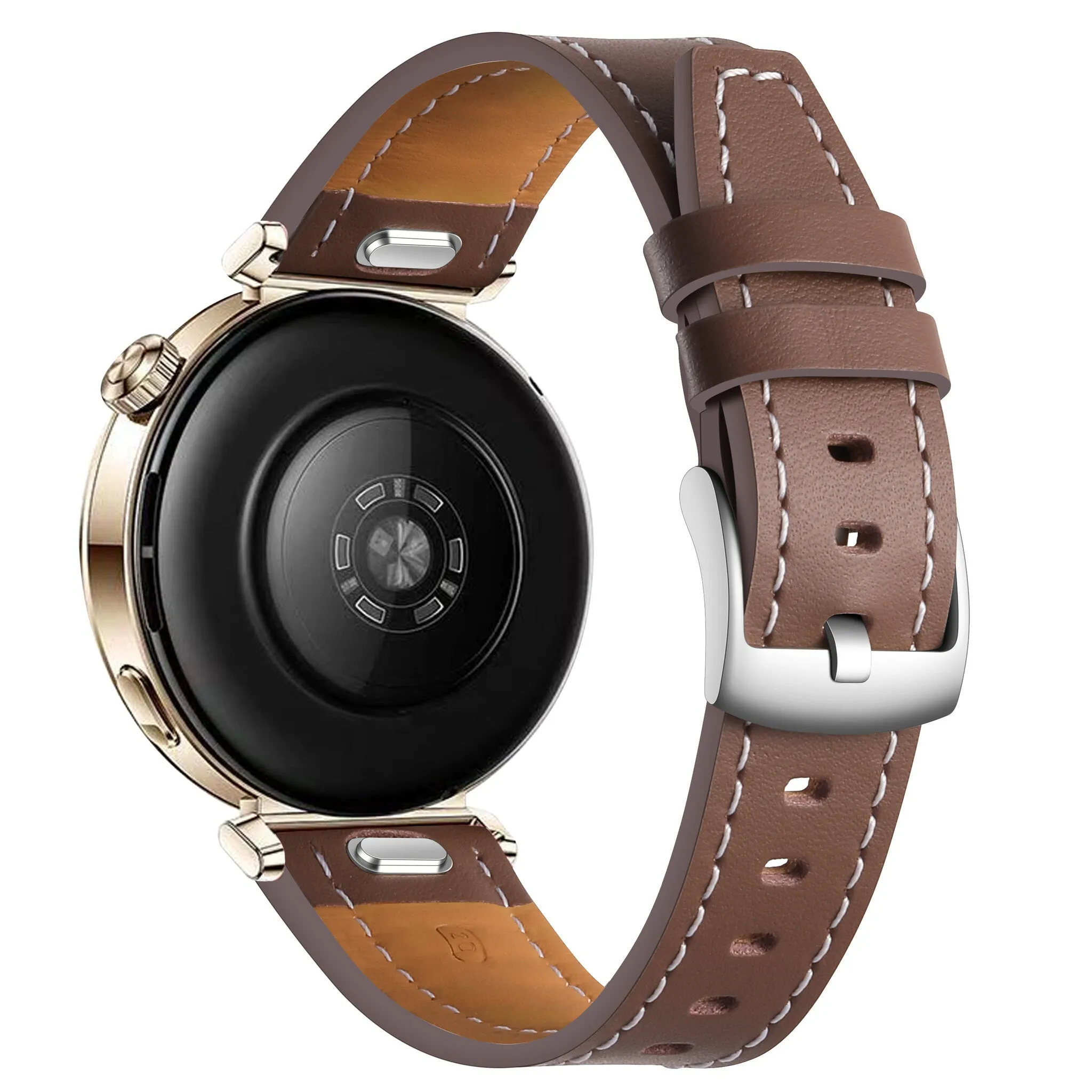 Bestseller Huawei Watch 5 - 42mm 'One Push' Leather Strap (Dark Brown)  Last Few Pieces!