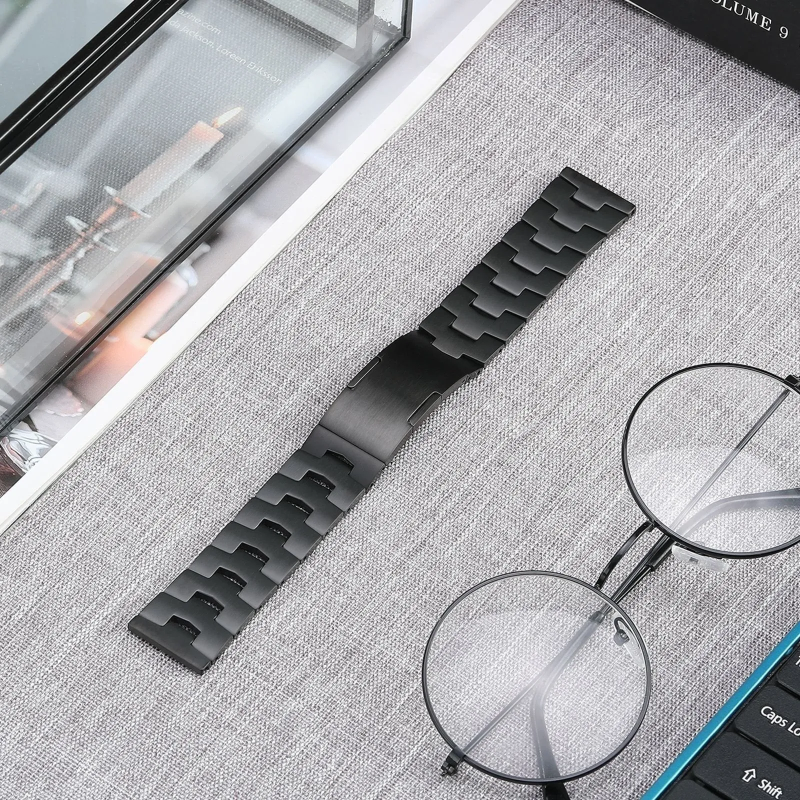 Bestseller Huawei Watch Ultimate Titanium Grain Band (Flat Buckle) (Black)  Almost Gone!
