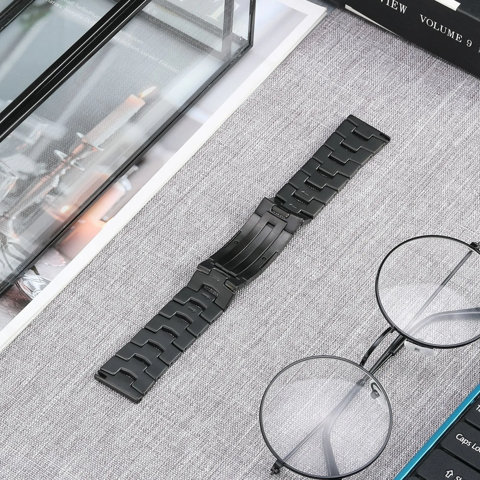 Bestseller Huawei Watch Ultimate Titanium Grain Band (Flat Buckle) (Black)  Almost Gone!