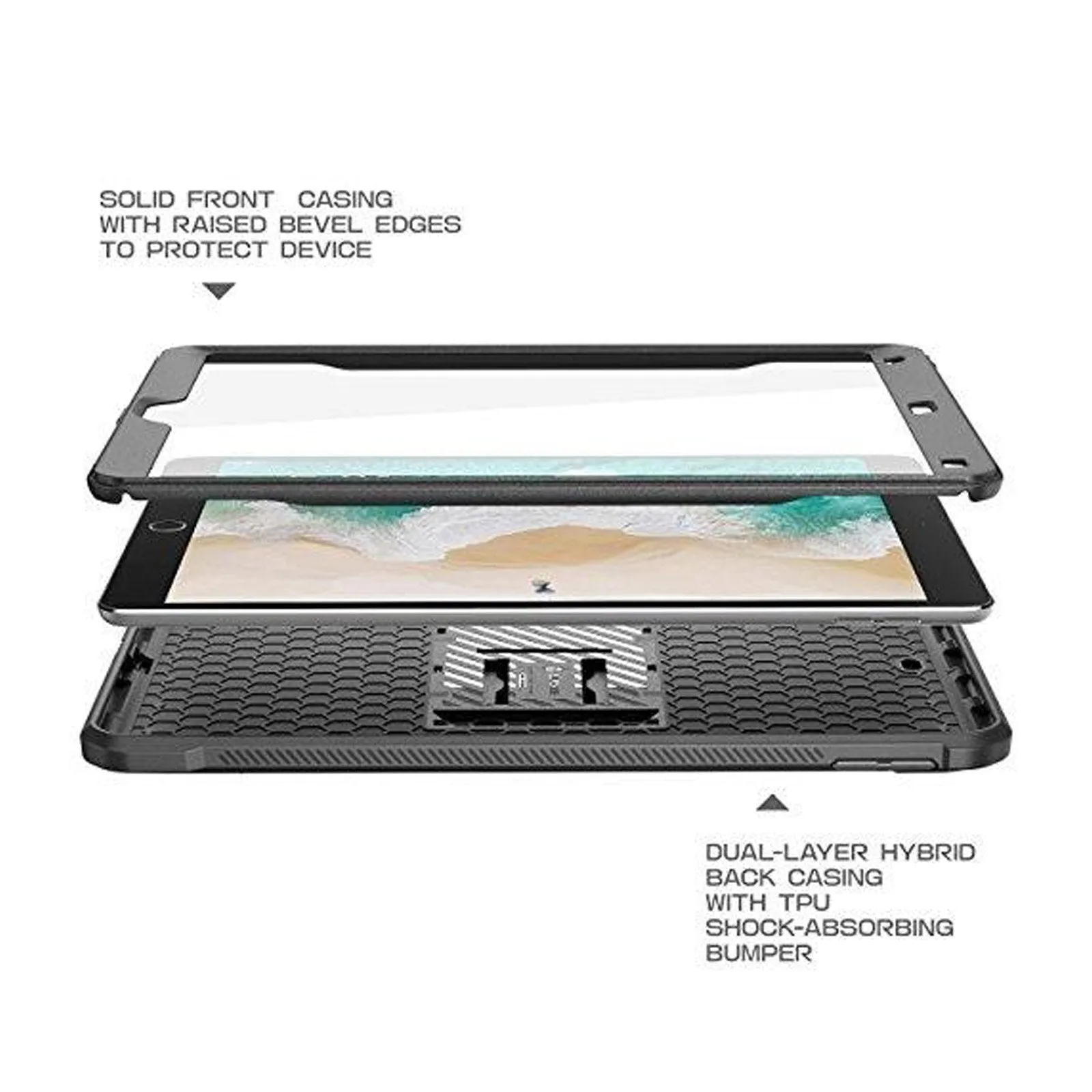 Bestseller iPad Pro 10.5 inch (2017) Unicorn Beetle Rugged Case with Screen Protector-Black  Last Chance!
