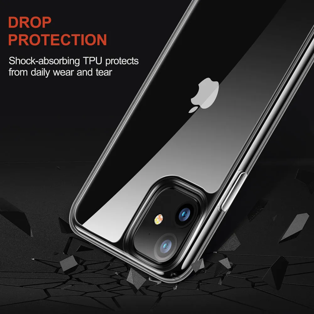 Bestseller iPhone 11 6.1 inch Unicorn Beetle GLASS Slim Clear Case-Clear  Limited Stock!