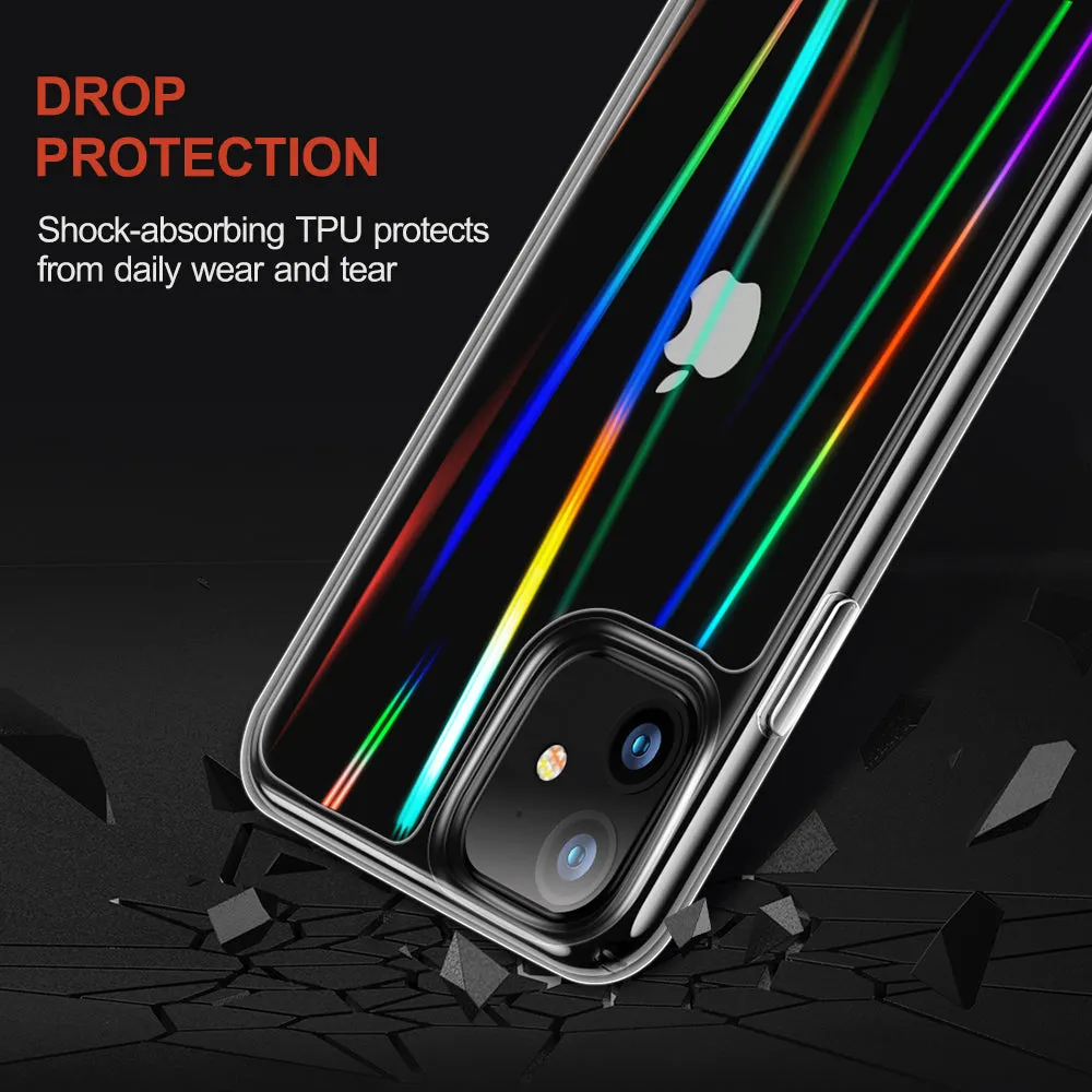 Bestseller iPhone 11 6.1 inch Unicorn Beetle GLASS Slim Clear Case-Laser  Last Chance!