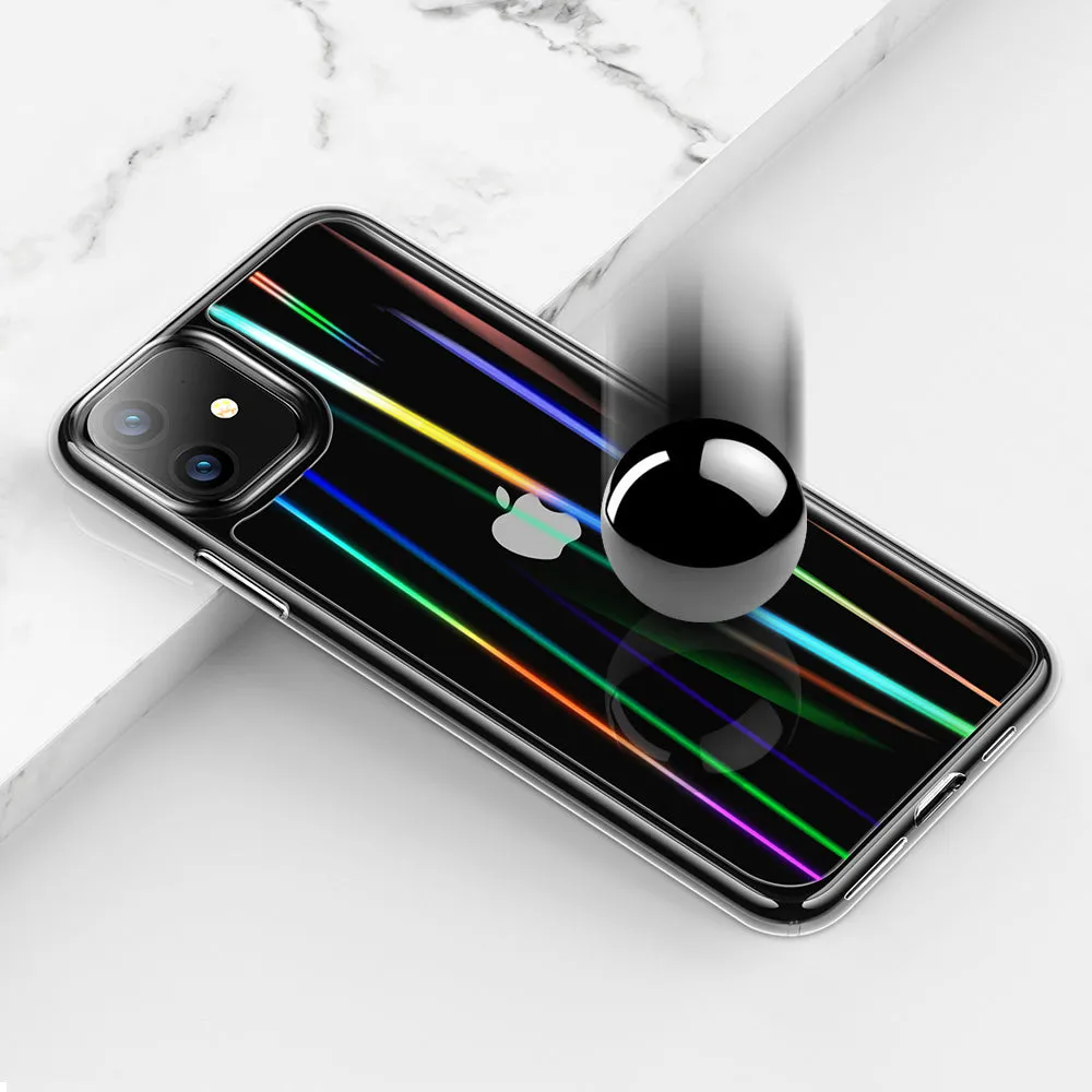 Bestseller iPhone 11 6.1 inch Unicorn Beetle GLASS Slim Clear Case-Laser  Last Chance!