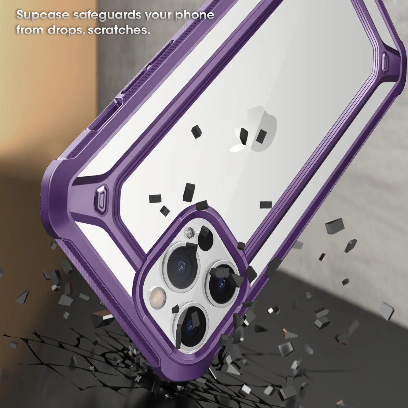 Bestseller iPhone 12 Pro Max 6.7 inch Unicorn Beetle Exo Clear Case-Purple  Limited Availability!