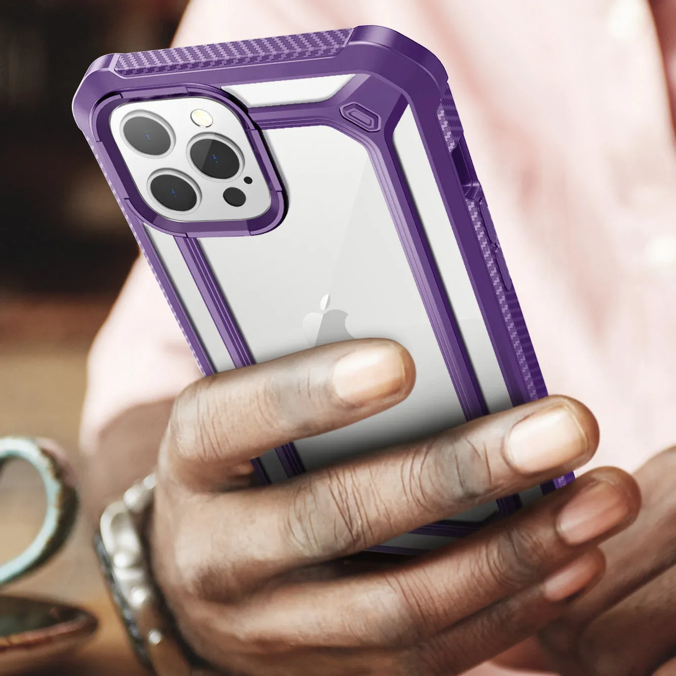 Bestseller iPhone 12 Pro Max 6.7 inch Unicorn Beetle Exo Clear Case-Purple  Limited Availability!