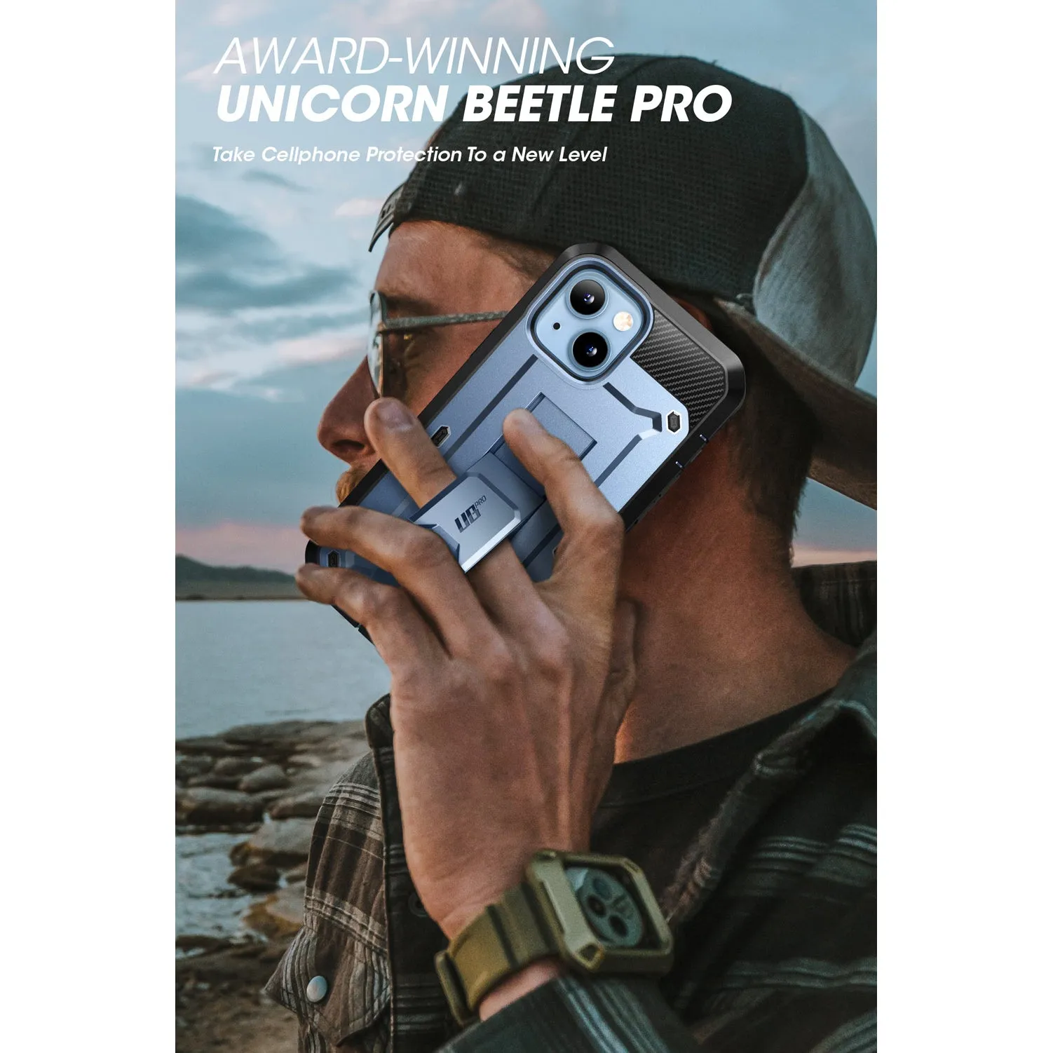 Bestseller iPhone 13 6.1 inch Unicorn Beetle Pro Rugged Case-Metallic Blue  Limited Stock!