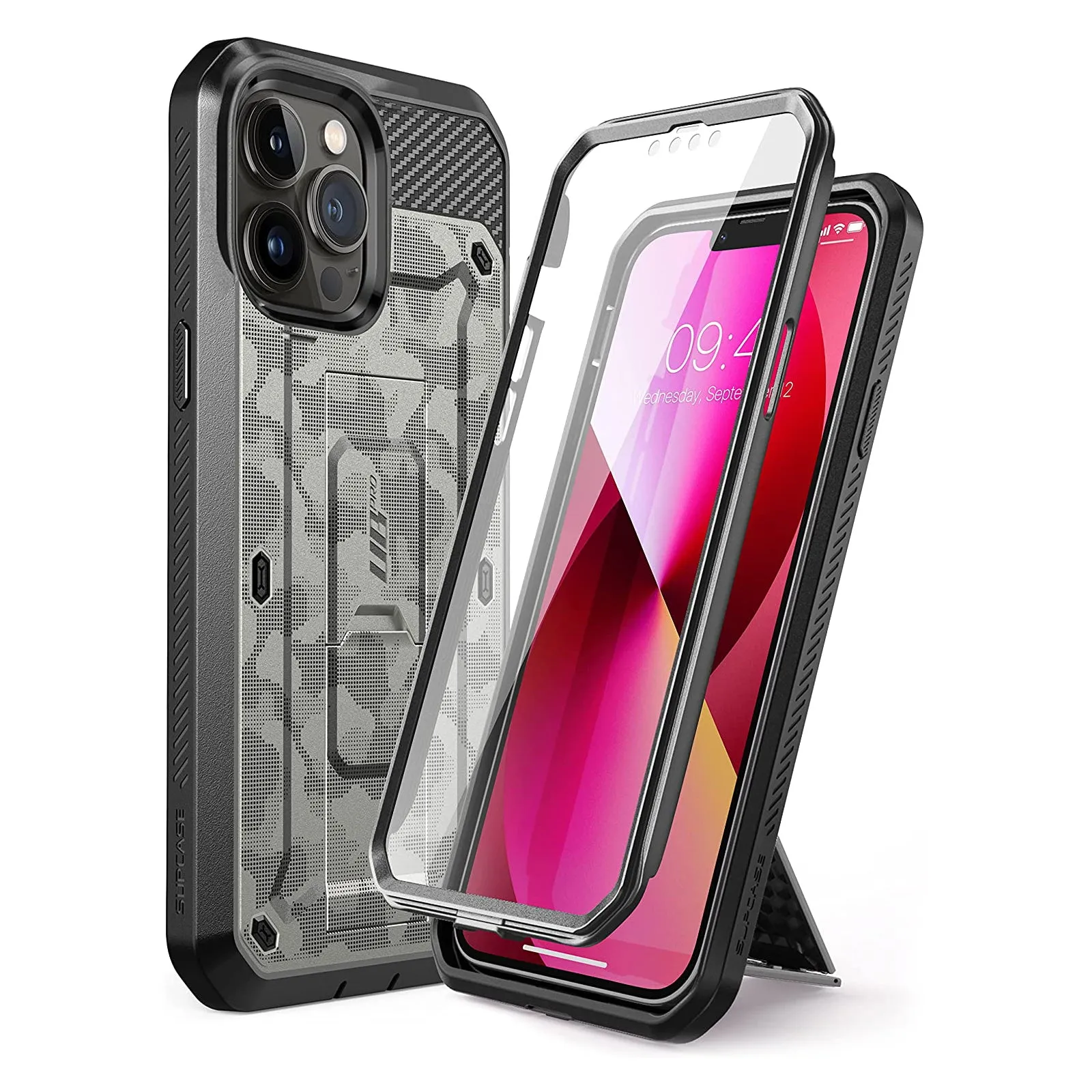Bestseller iPhone 13 Pro Max 6.7 inch Unicorn Beetle Pro Rugged Case-Gray Camo  Limited Availability!