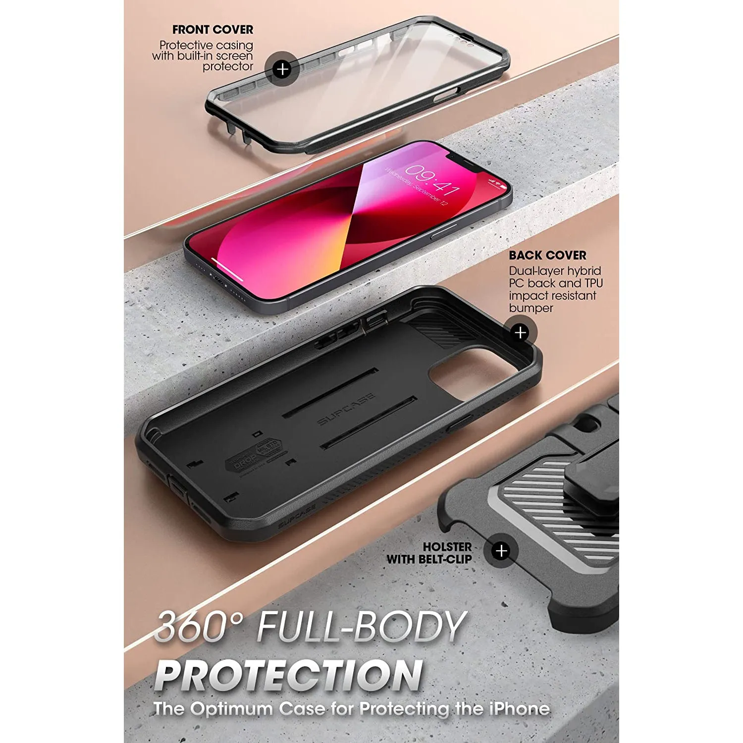 Bestseller iPhone 13 Pro Max 6.7 inch Unicorn Beetle Pro Rugged Case-Gray Camo  Limited Availability!