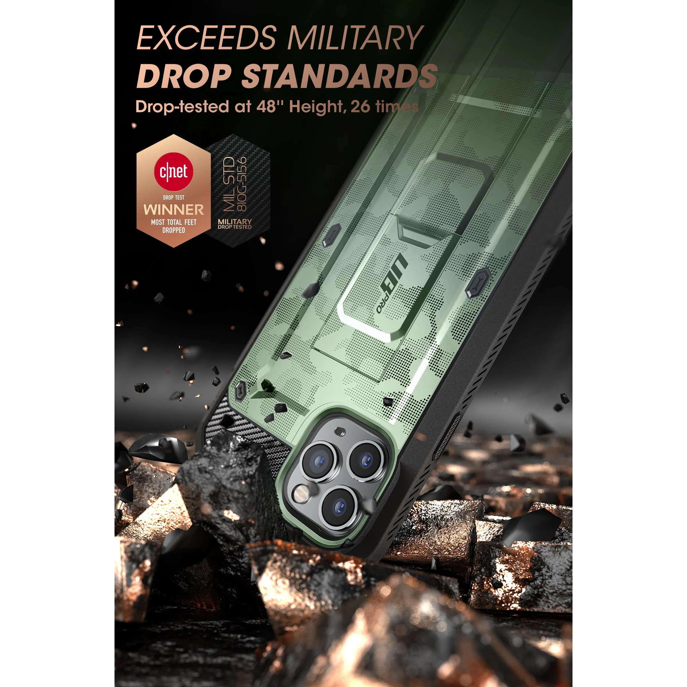 Bestseller iPhone 13 Pro Max 6.7 inch Unicorn Beetle Pro Rugged Case-Green Camo  Limited Release!