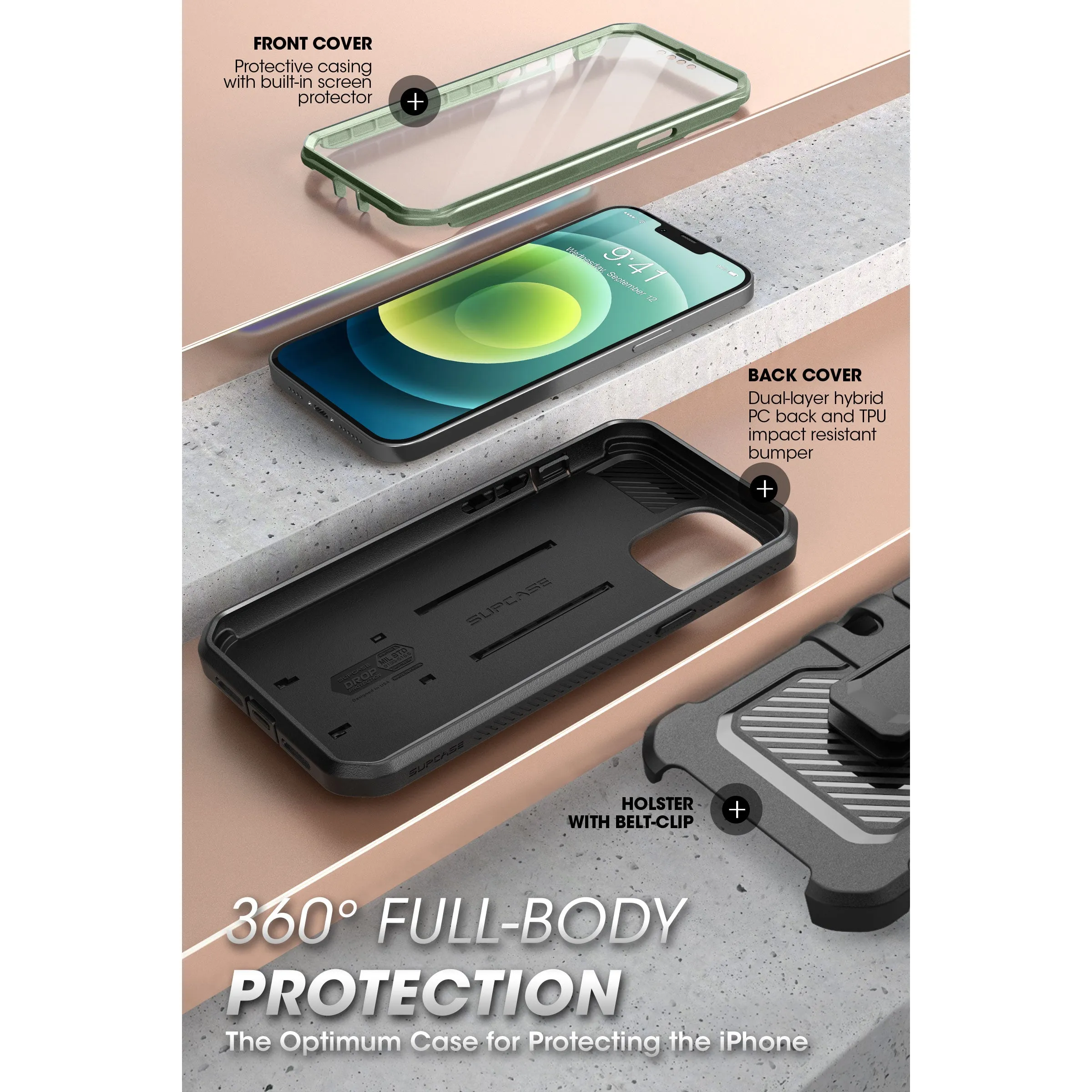Bestseller iPhone 13 Pro Max 6.7 inch Unicorn Beetle Pro Rugged Case-Green Camo  Limited Release!