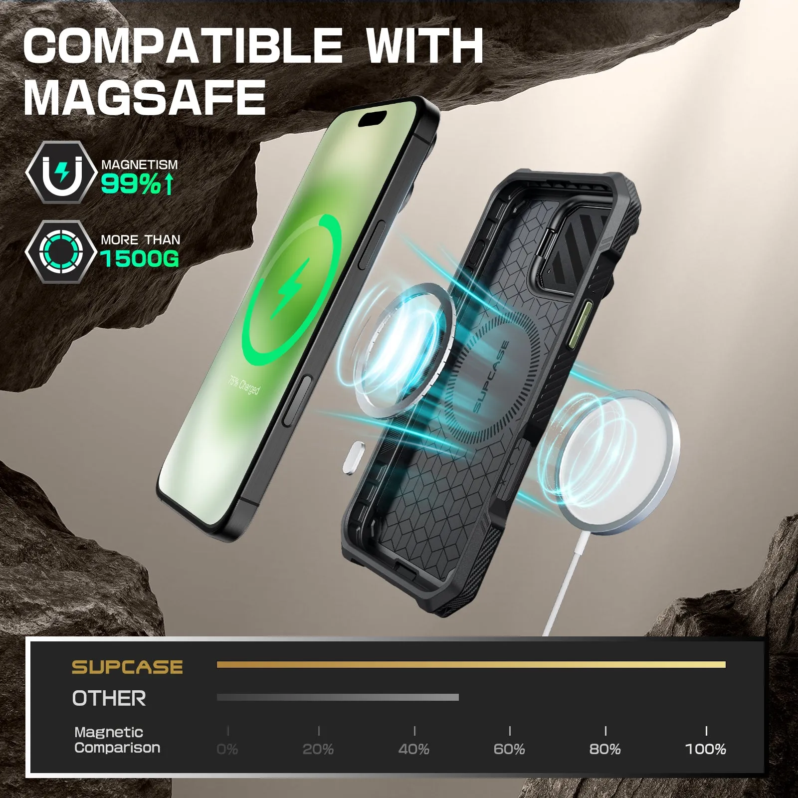 Bestseller iPhone 16 6.1 inch Unicorn Beetle MAG XT MagSafe Case-Dark Green  Limited Stock!