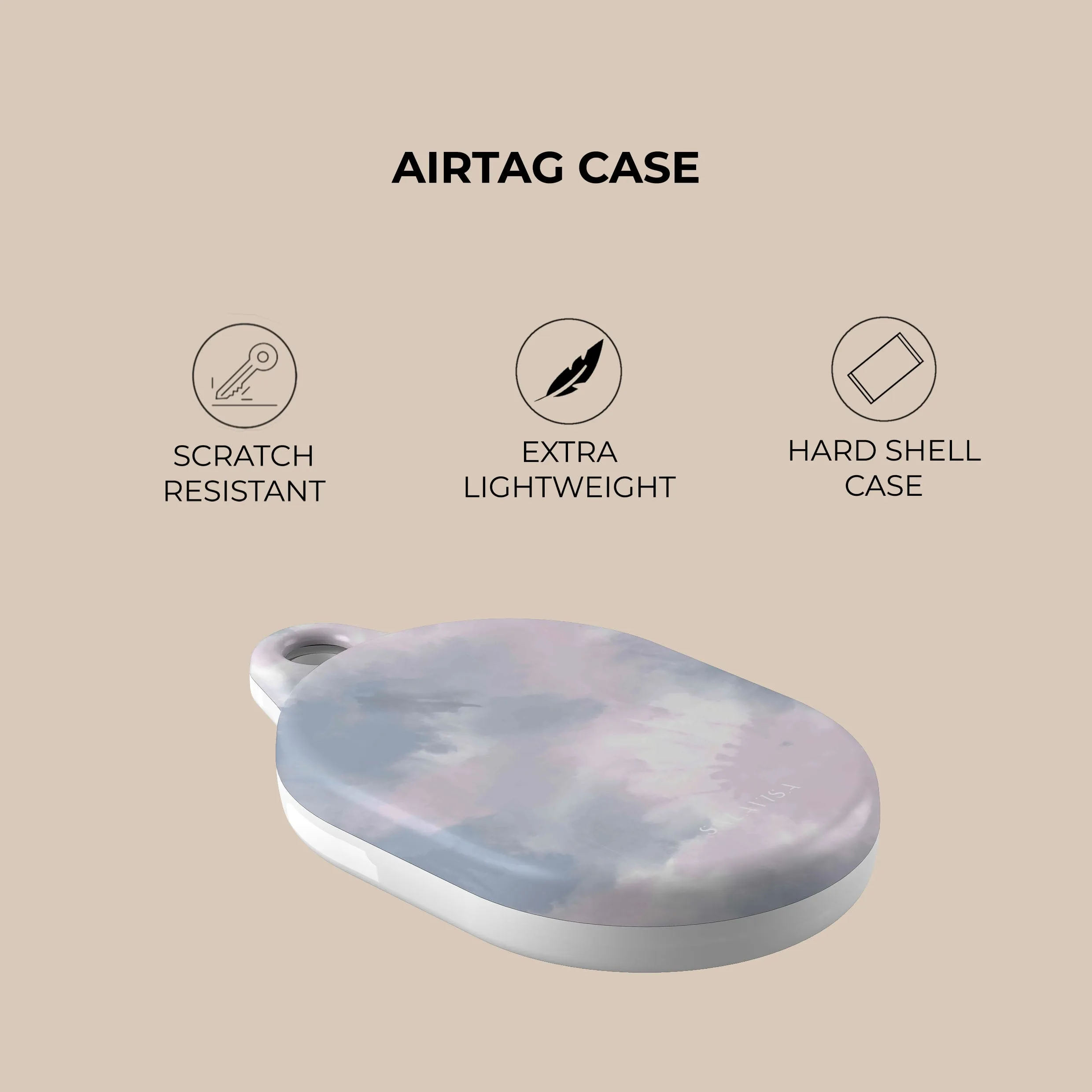 Bestseller Purple Tie Dye AirTag Holder  Stylish & Comfortable