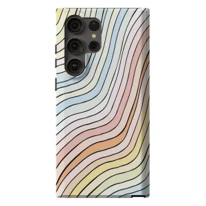 Bestseller Ride The Wave | Pastel Rainbow Lined Samsung Case  Today Only!