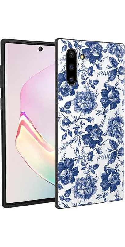 Bestseller Rose to Fame | Blue & White Rose Floral Samsung Case  Almost Sold Out!