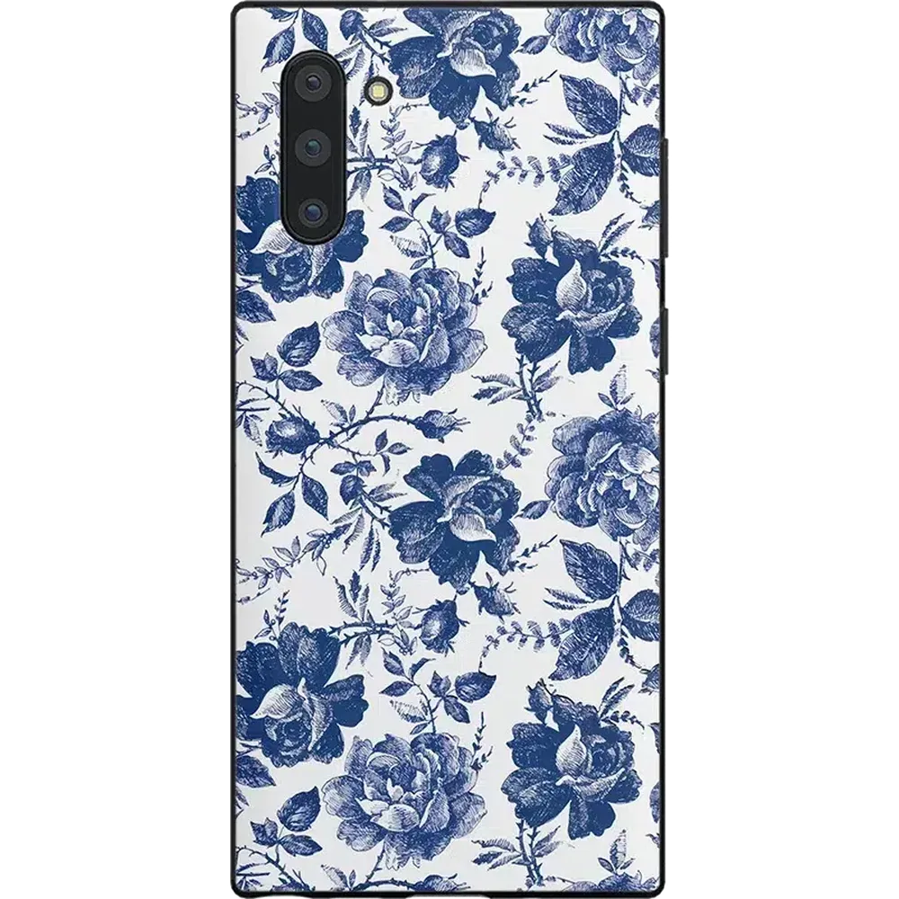 Bestseller Rose to Fame | Blue & White Rose Floral Samsung Case  Almost Sold Out!