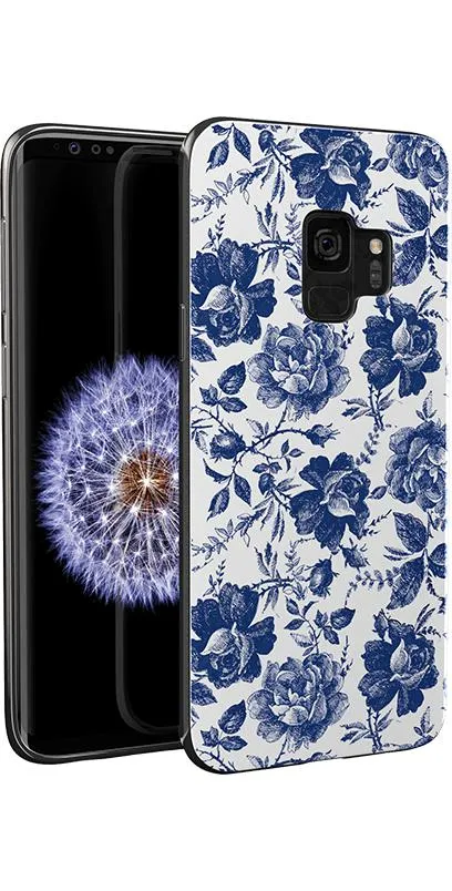 Bestseller Rose to Fame | Blue & White Rose Floral Samsung Case  Almost Sold Out!