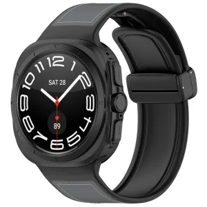 Bestseller Samsung Galaxy Watch Ultra Leather Hybrid Strap (Gray)  Today Only!